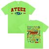 Kpop Ateez 2025 World Tour in Your Fantasy Merch T Shirts Unisex Women Korean Fashion Retro High Street Tshirt 100 Cotton T Shirt