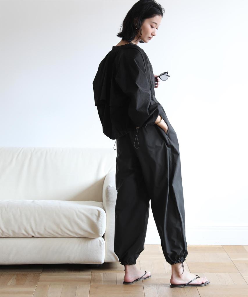 Yours Drawstring Blouson Rash Guard BFXU1739 Women's L Black