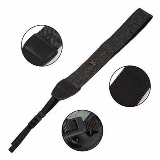 Retro Shoulder Camera Neck Strap Belt For Nikon Sony Slr Dslr Stripe Black