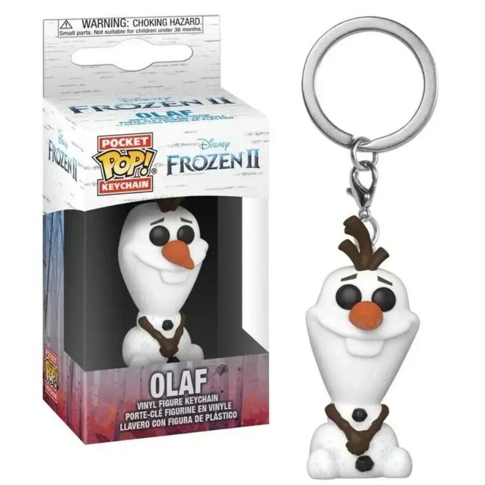 Pocket Figure Keychain Frozen 2 Princess Anna Elsa Olaf Collection Toys for Children with Box