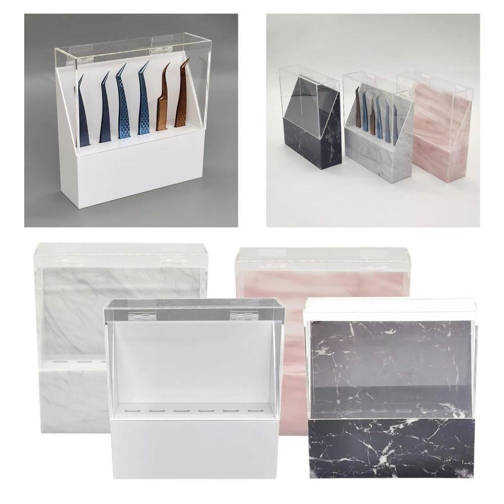 8 Holes Eyelash Extension Tweezers Rack Acrylic Tweezers Display Stand  Eyelash Display