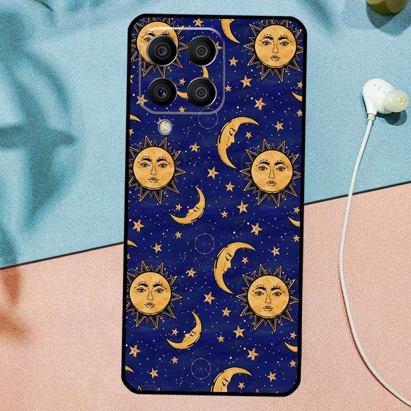 Vintage Moon and Sun Stars For Samsung Galaxy M14 M34 M54 M20 M06 M16 M12 M13 M15 M35 M55 M33 M53 M21 M31 M32 M52 Case