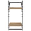 Wall Shelf Set with Shelf 6 pcs Artisan Oak 100 x 25 x 30 cm