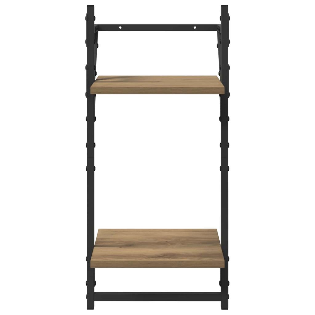 Wall Shelf Set with Shelf 6 pcs Artisan Oak 100 x 25 x 30 cm