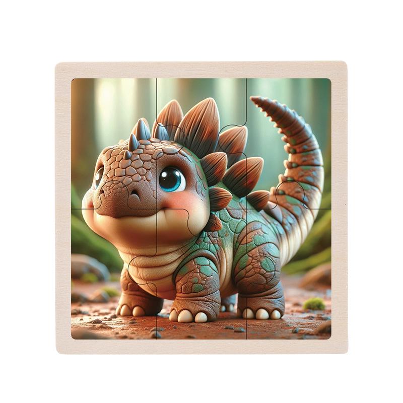 Wooden Educational Jigsaw Puzzle for Toddlers, Ages 1-5