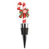 Reusable Christmas Wine Bottle Stopper Vacuum Sealed Christmas Bottle Sealing Plug  Holiday Party