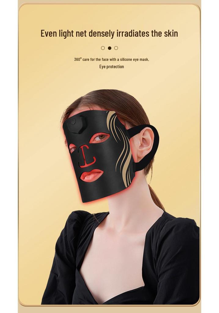 Masque Facial Photonique LED Sept Couleurs - Appareil de Beauté Lumière Rouge pour Soin de la Peau à Domicile