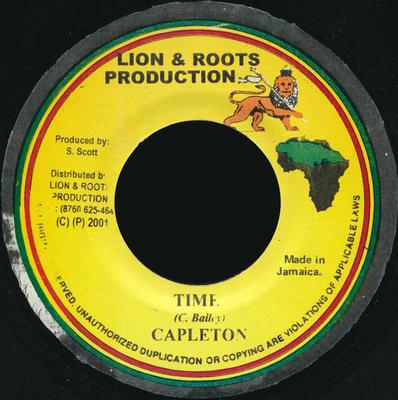 7inch Record CAPLETON  Time NONE Lion And Roots 2001 Japan Reggae Ska  Dub Used
