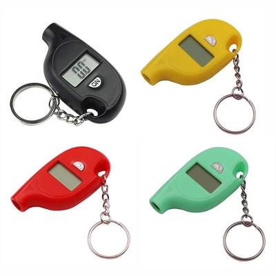 ABS Materiál Digitální Tester Pneumatik Klíčenka Měřič Tlaku Manometr Pneumatik