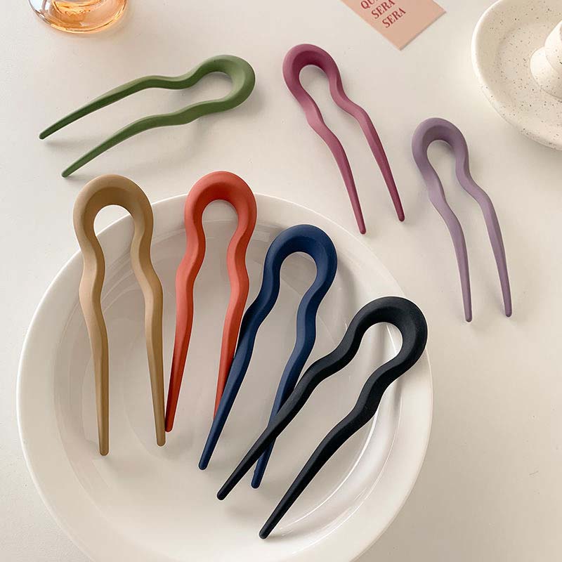 Mode Haarstäbe Gabel Haarnadel Elegant Damen Haarspange Nadeln U-Form Mädchen Haarnadeln Haarknotenmacher Kopfschmuck Accessoires