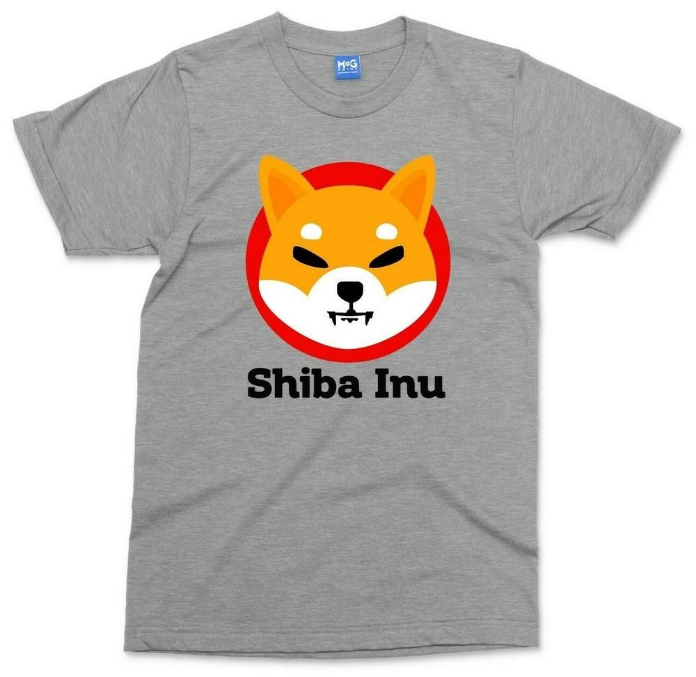 Shiba Inu Logo TShirt Funny Dog Coin Hodl It Meme Elon Musk Unisex Gift Tee