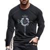 Men'S T-Shirt 3D Digital Printing Outer Wear With Long-Sleeved Casual Top