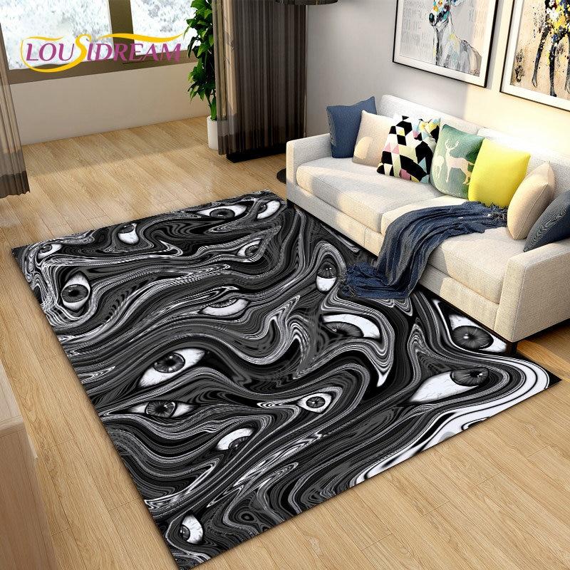 Teppich mit Baum des Lebens, böser Blick, Hamsa-Palme, Mandala-Teppich, Teppich für Wohnzimmer-Dekoration, Kinder spielen, Krabbeln, rutschfeste Bodenmatte