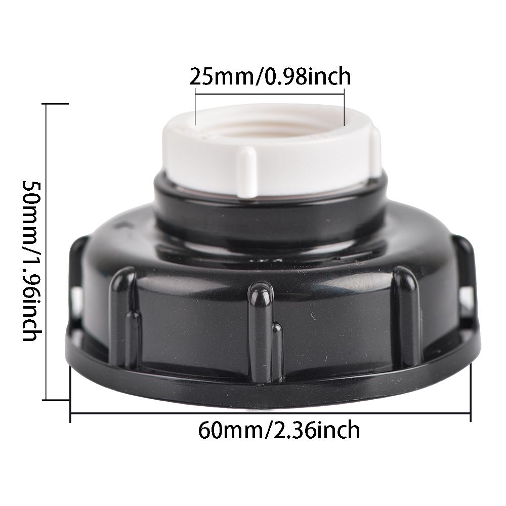 1/2" 3/4" 1" Female Thread IBC Tank Adapter S60 Water Tap Connector Valve Replacement Fitting Garden Irrigation Tool 1PCS