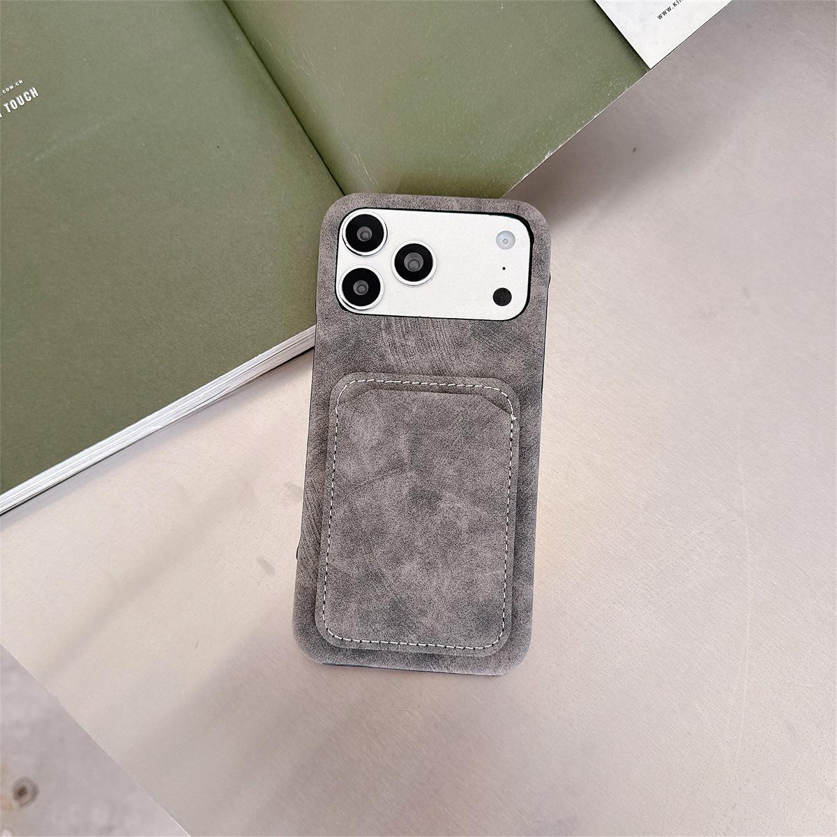 

Retro Pattern Card Holder Case, Anti-Drop for iPhone 14/13/12/11, Apple 17/16/15 Pro Max iPhone 12 Pro
