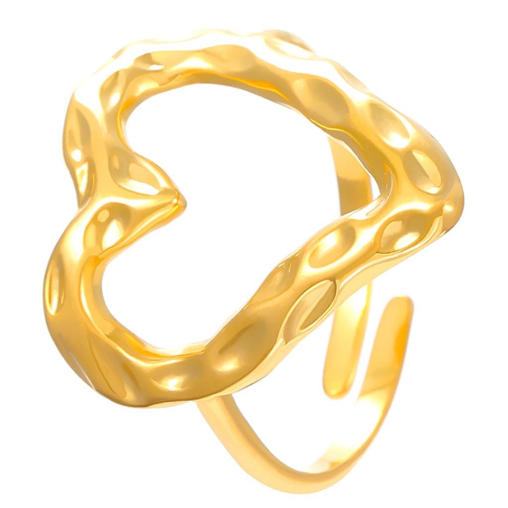 High-End Edelstahl Blumen- & Seestern Offener Ring für Damen