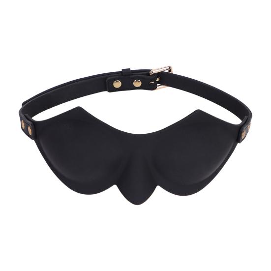 BDSM Silicone Blindfold with Adjustable Strap Light-Blocking Eye Mask for Sensory Play Intimate Games Soft Discreet Adult Toy for Couples' Roleplay