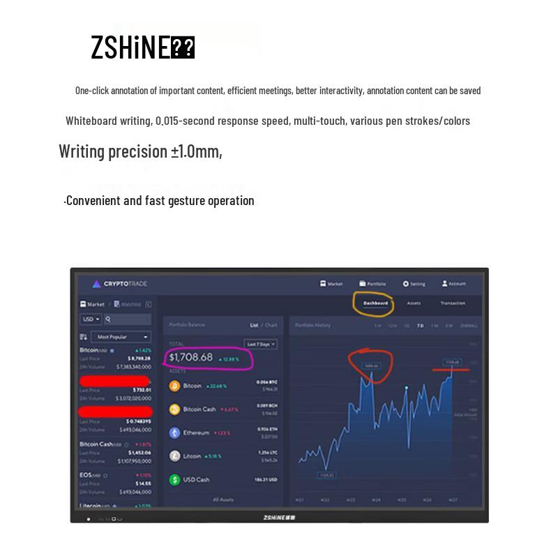 Zexian ZX-C Series I5 Dual System Interactive Conference Flat Panel