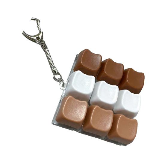 Yousheng 9-Keys Fidget Keyboard Toy Stress Anxiety Relief Cat Paw Keyboard Finger Clicker Keychain Portable Decompression Button Sensory Toy