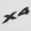 3D ABS Chrome Black Car Letters Logo X4 Emblem Badge Auto Styling Rear Trunk Sticker Decals Accessories For BMW G01 G02 F26 M40i Uo2