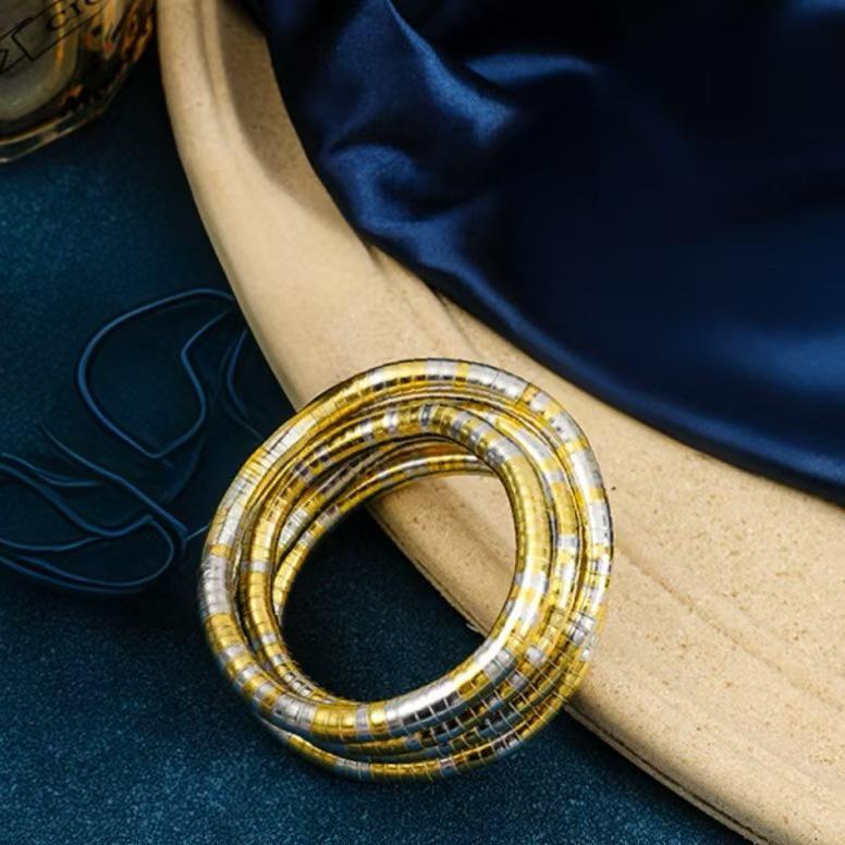 Europejsko-Amerykański Regulowany Naszyjnik Choker Wąż & Bransoletka do Wielokrotnego Noszenia dla Kobiet