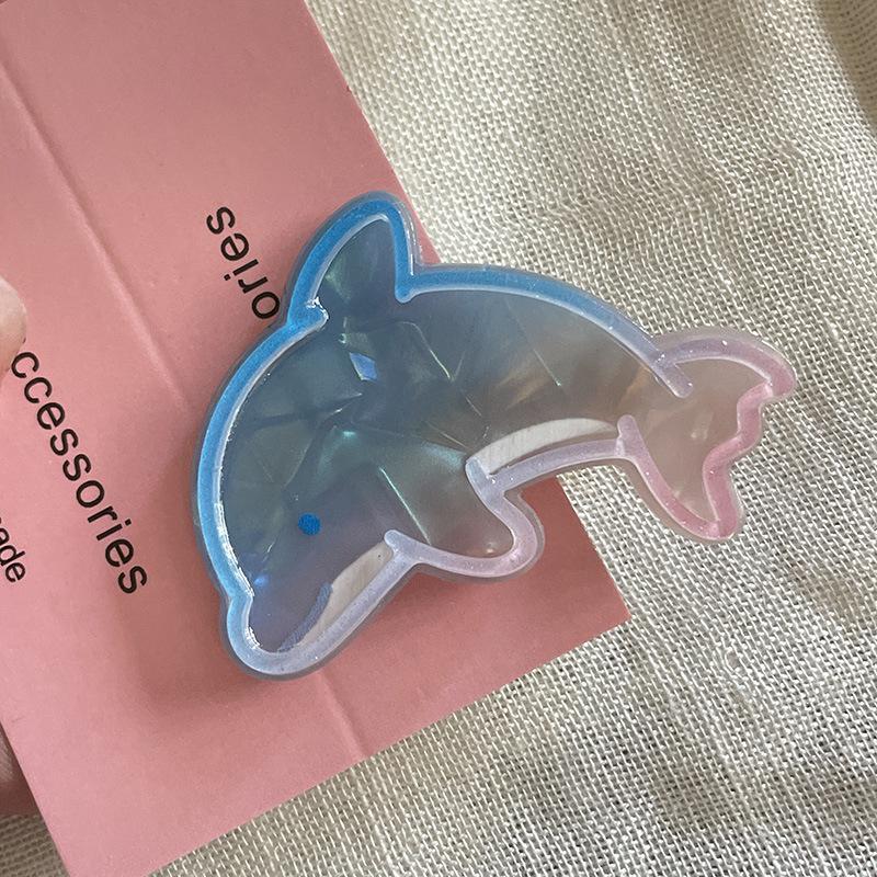 Ocean Series Cute Dried Minnows Barrettes Starfish Dolphin Hairpin Girl Side Clip Bangs Clip Hair Accessories
