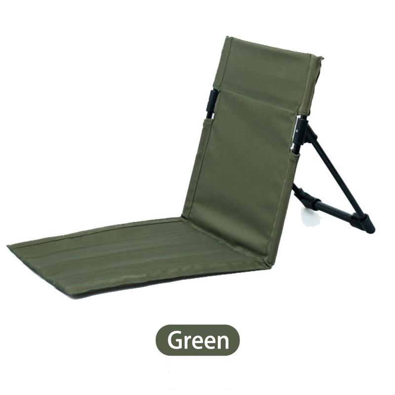 Foldable Camping Chair Outdoor Garden Park Single Lazy Chair Backrest Cushion Picnic Camping Folding Back Chair Beach Chairs