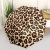 Folding Umbrella Leopard Print Umbrella with Beige and Brown Pattern Creative Portable Folding Umbrella, Suitable Holiday Gift