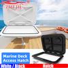 Waterproof Deck Access Hatch Cover ABS Plastic Anti-UV Non-Skid Pection for Marine Boat Yacht RV Accessories Black White