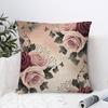 Floral Rose Pattern Pillow Case Sofa Decorative Home Double-sided Print Plush Square Throw Pillow Covers Cushion Decor Cover