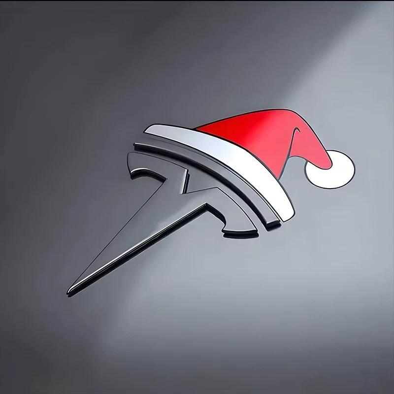 Adorable Car Creative Stickers for Tesla Model 3/Y Christmas Santa Hat Glass Window Decoration Tesla Decal Car Auto Accessories