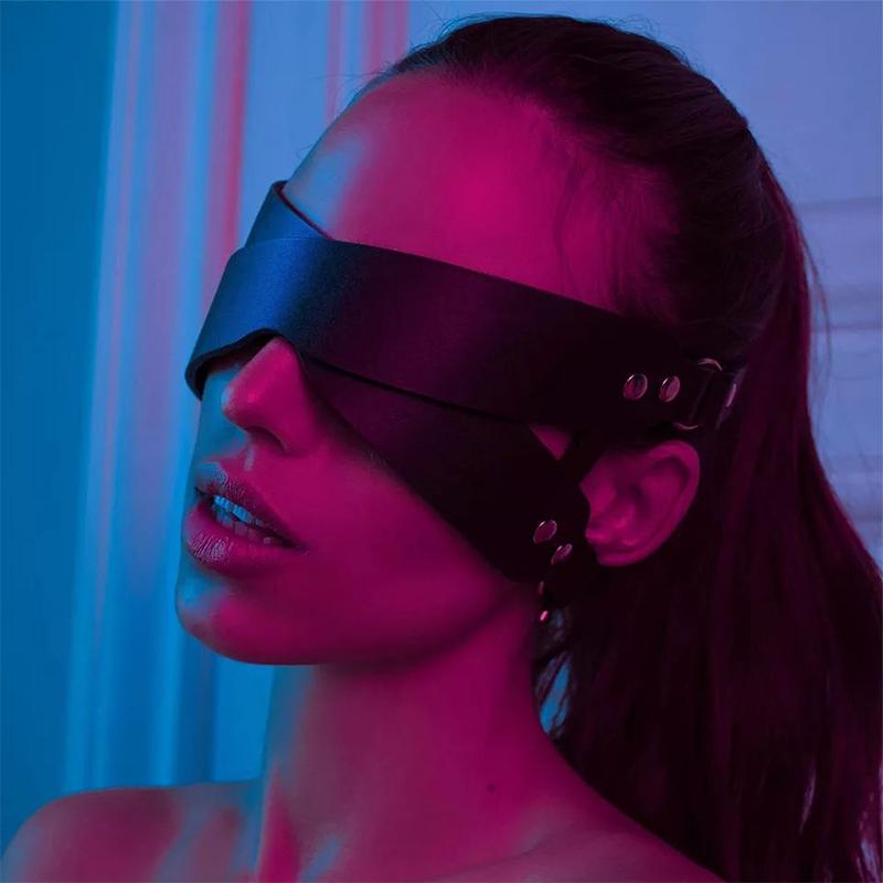 Leather Eye Mask Body Bondage Adult Toy Female Sexy Lingerie Garter Erotica Sex Clothes Women Porn Pijamas Babydoll Exotic