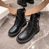 Internet celebrity British wind fried street versatile short boots 2025 autumn new fashion platform locomotive advanced sense Martin boots women