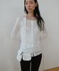 Loutaideu Layered Button T-Shirt [White]
