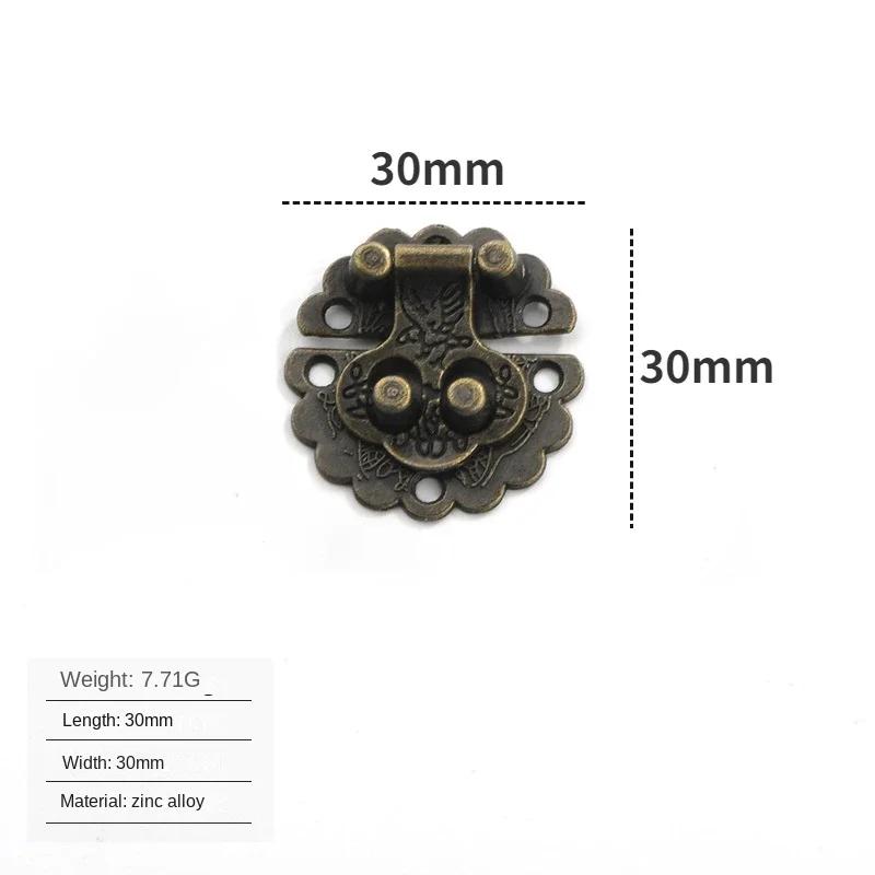 

Antique Box Hardware Accessories Vintage Zinc Alloy Antique Copper Panel Buckle Various Specifications Vintage Colors