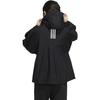 adidas Women'ss Zip-Up Hooded Jacket Black HM2777