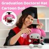 Plush Doll Bachelor's Suit Graduation Doctoral Hat Cartoon Doll Pendant