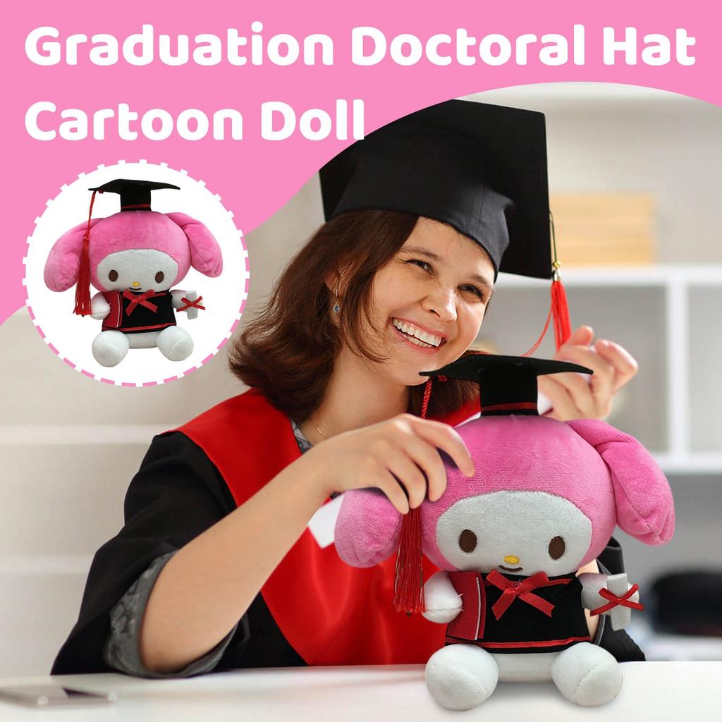 Plush Doll Bachelor's Suit Graduation Doctoral Hat Cartoon Doll Pendant