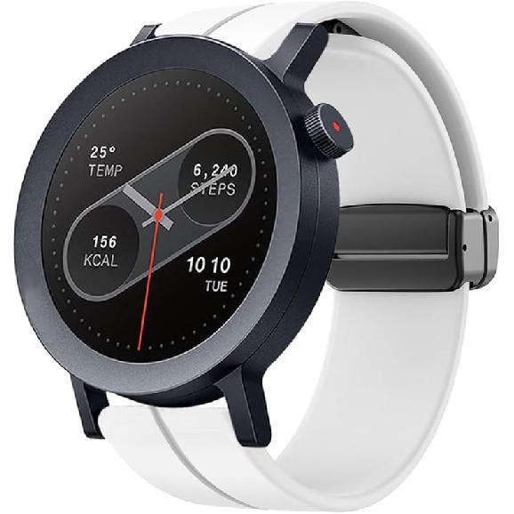 Совместимый ремешок для CMF Watch, Мягкий силиконовый спортивный браслет, Сменные ремешки для умных часов CMF Watch Pro 2 22mm size band белый