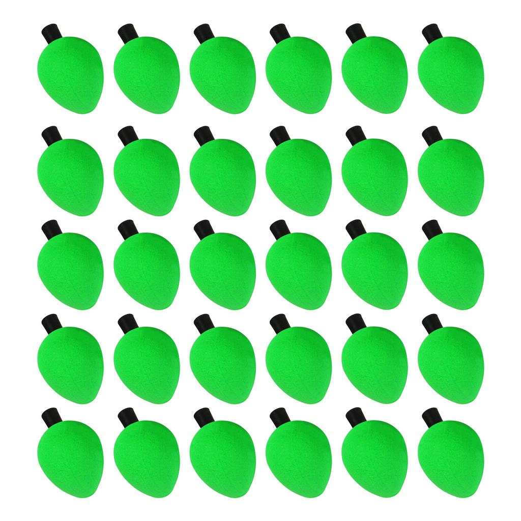 30 pz Galleggianti da Pesca Schiuma Indicatori di Abboccata Galleggiante Attrezzatura da Pesca a Mosca Galleggiante Galleggiante Indicatore per Trota