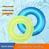 3D Pearlescent Adult Swim Ring: Thickened PVC Tricolor Donut