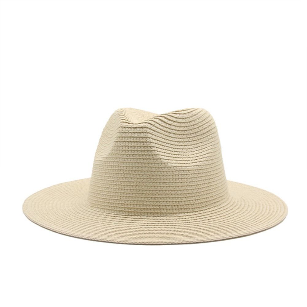 Large Panama Straw Hat Wide Brim British Dress Hat Fashion Panama Jazz Hat  Unisex