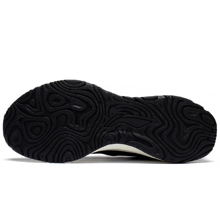 New LiNing YueYing Element Cushioning Anti Slip And Wear Resistant Rebound Low Top Running Shoes Women's Black ARHS008-9