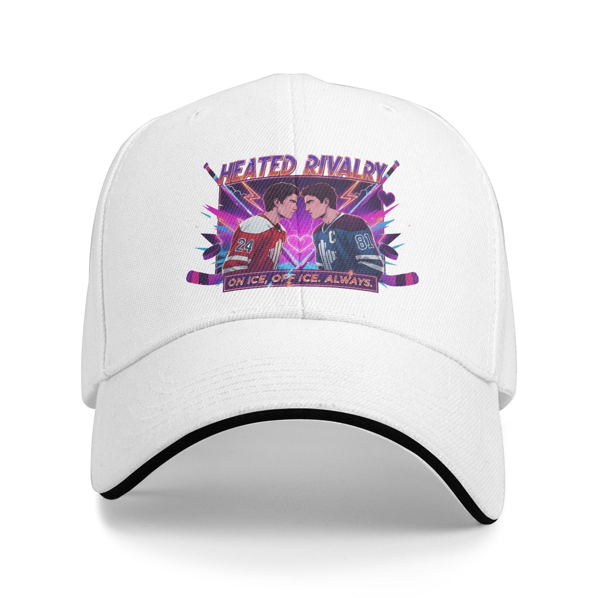 

Heated Rivalry ON ICE Baseball Cap Kpop Rock Hot Sale Trucker Hat Couple Women Classic Print Snapback Cap As Picture белый
