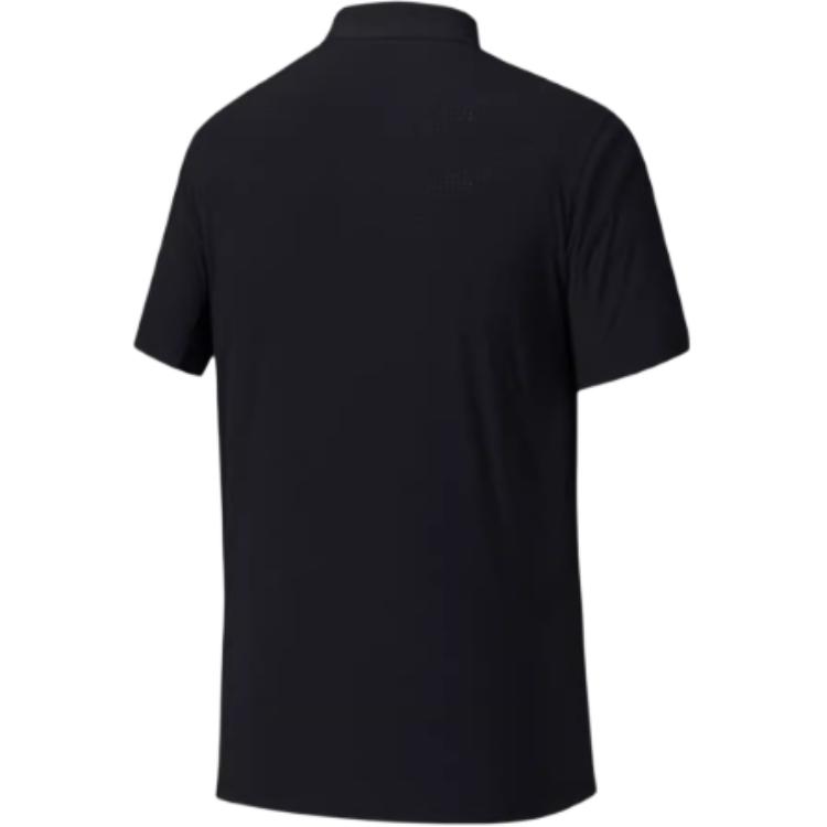 Anta Comfortable Casual Simple Solid Color Short Sleeve Polo Shirt Men tops Basic-Black 152520150-3