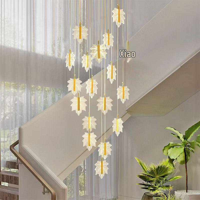 Nordic Loft Luxury Rotating Stairwell Pendant Light