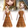 Charming Japanese Anime Style Girl's Autumn Adventure Cosplay Costume For Kids