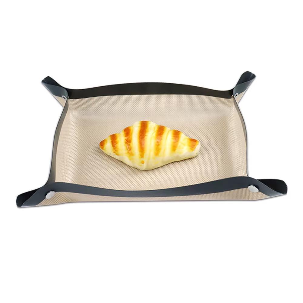 Leak-Proof Silicone Baking Shims With Small Buttons Pizza Cake Dough Maker Heat Resistant Oven Liner Kitchen Cooking Accessories