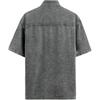 Zara Loose Washable Pure Cotton Comfortable Short Sleeve Shirt Men Shirts Gray 1437330-802