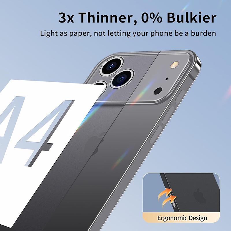 0.3mm Ultra Thin PP Matte Hard Case For For Iphone 17 Air 17 16 Pro Max Translucent Slim Soft Back Cover For For Iphone 16 Plus 16E Capa